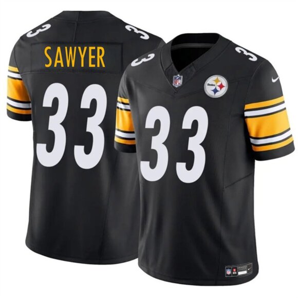 Mens Youths Kids Womens Jack Sawyer Black Jersey Vapor Stitched
